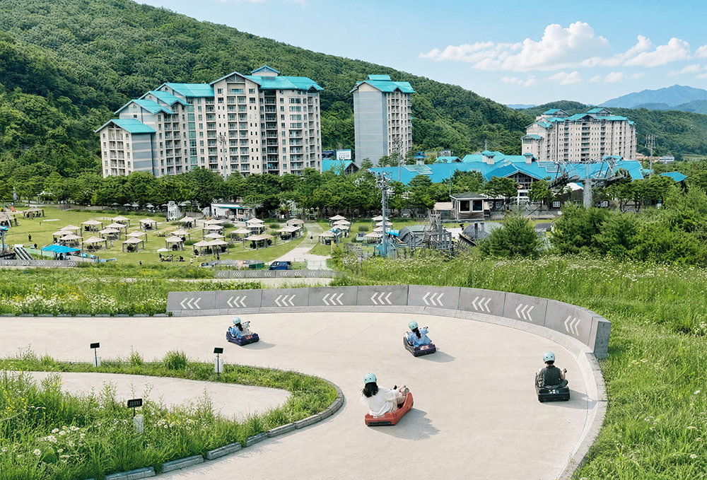 곤지암의 자연 속 짜릿한 질주